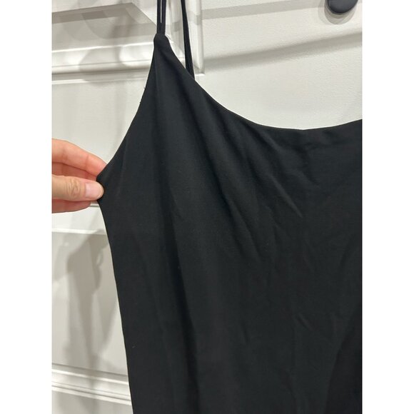Eileen Fisher Sz XS Black Silk Sleeveless Spaghetti Strap Camisole Top Minimal - Picture 4 of 10